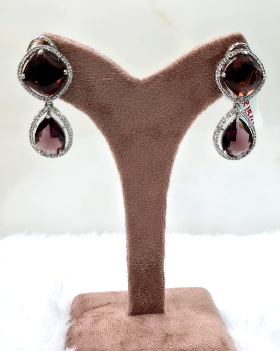 Elegant Amethyst Drop Earrings