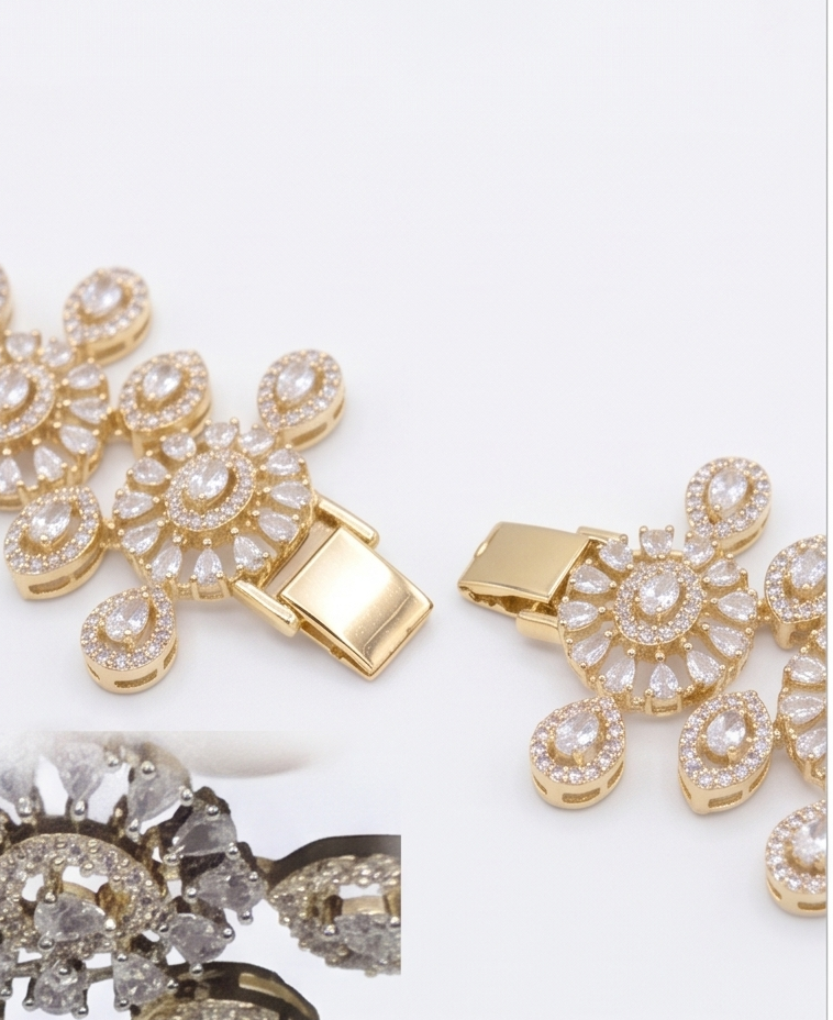 Gold Floral Bracelet BRC-003