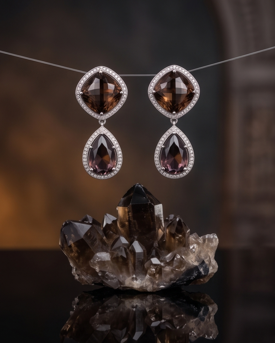 Elegant Amethyst Drop Earrings