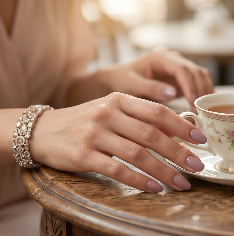 Elegant Multi-Stone Champagne Crystal Bracelet BRC-001