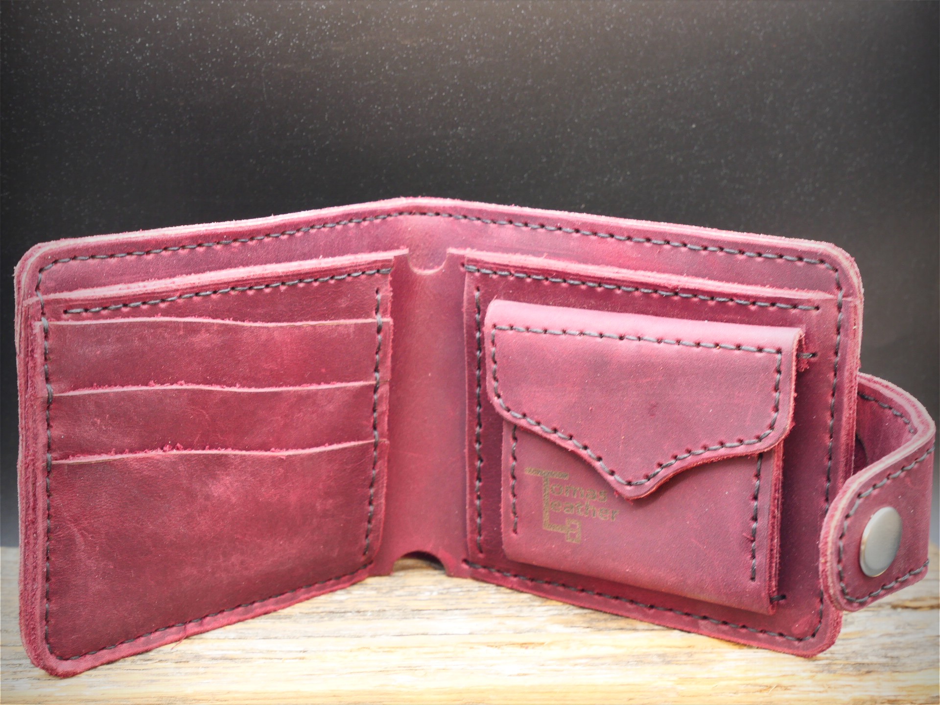 Odos piniginė "Crazy Horse" (bordinė)