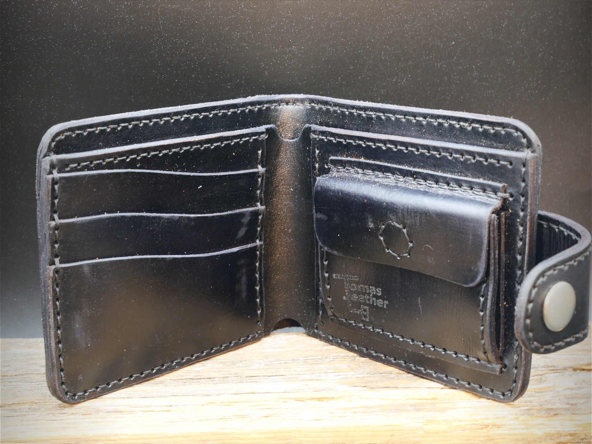 Odinė piniginė "Ukraina" (juoda)