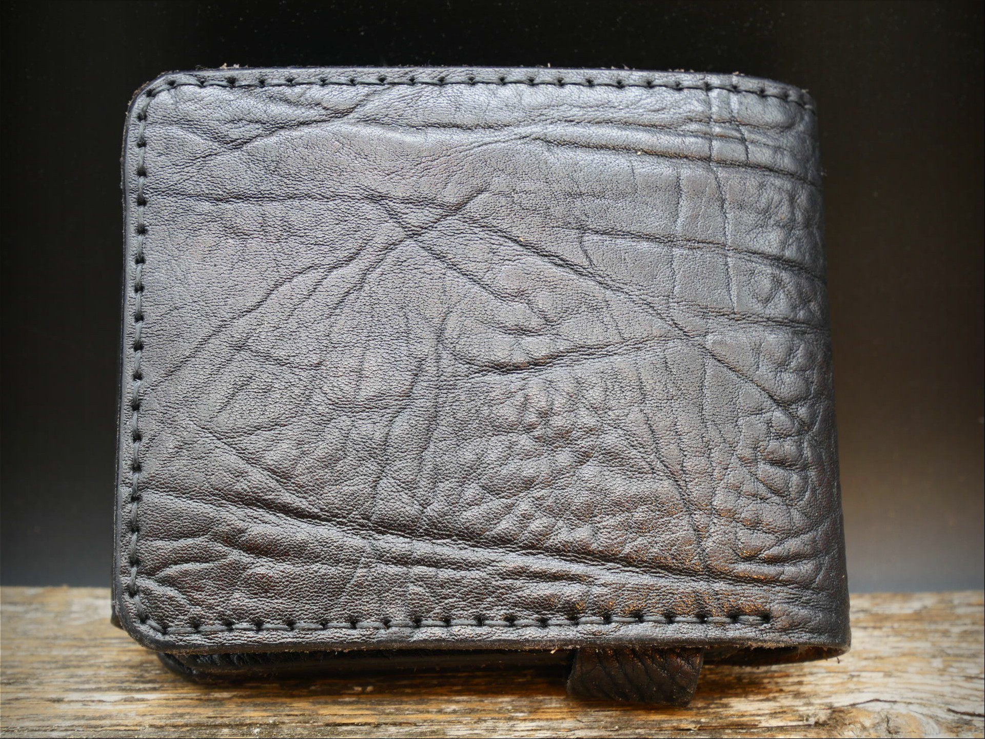 Odinė piniginė "Black Elephant"