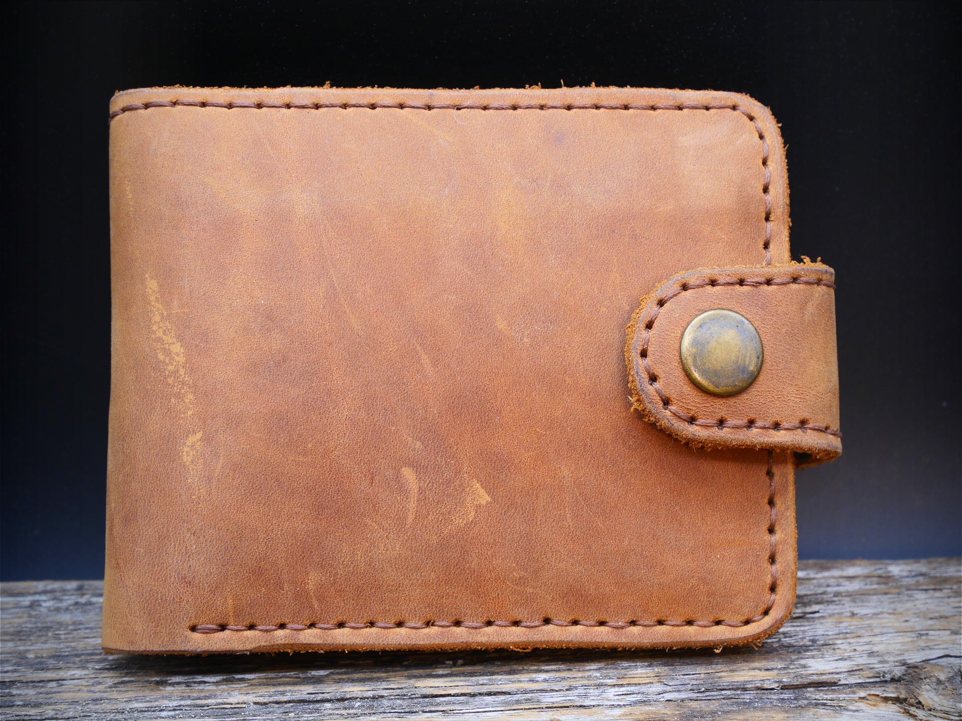 Odinė piniginė "Crazy Horse" (ruda)