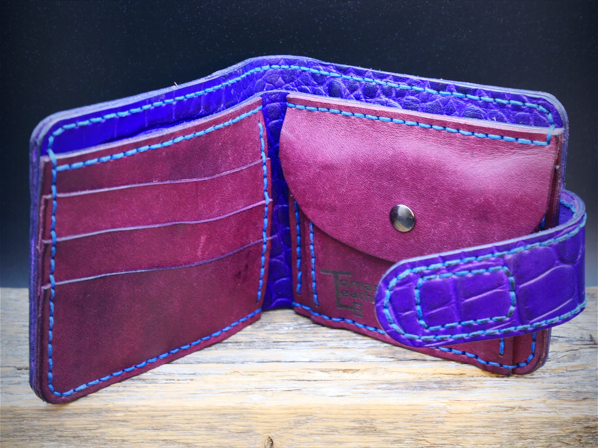 Odinė piniginė "Purple Dragon"