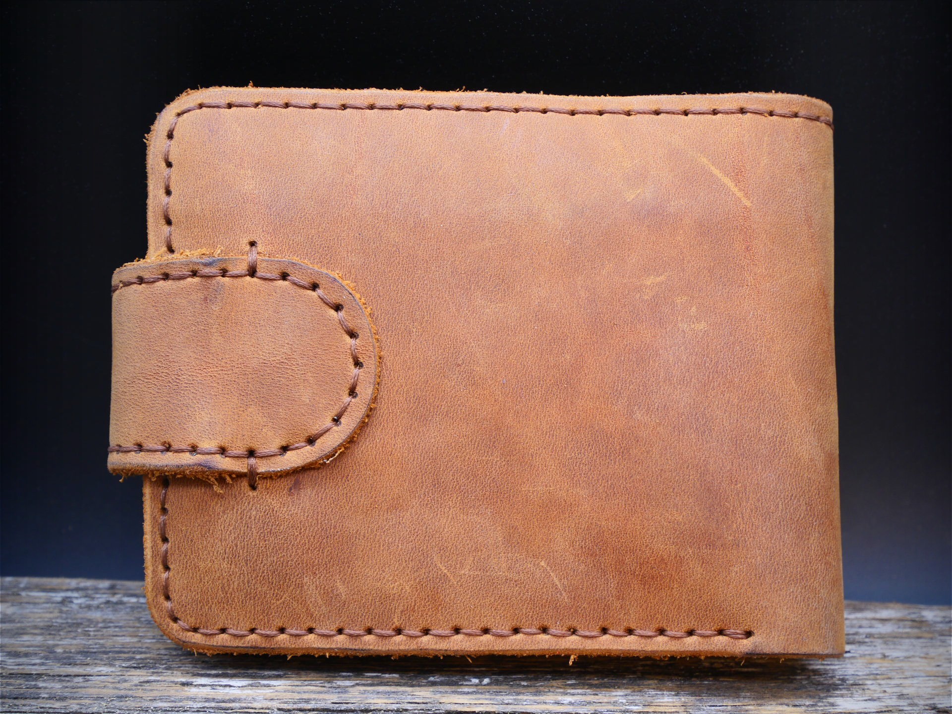 Odinė piniginė "Crazy Horse" (ruda)