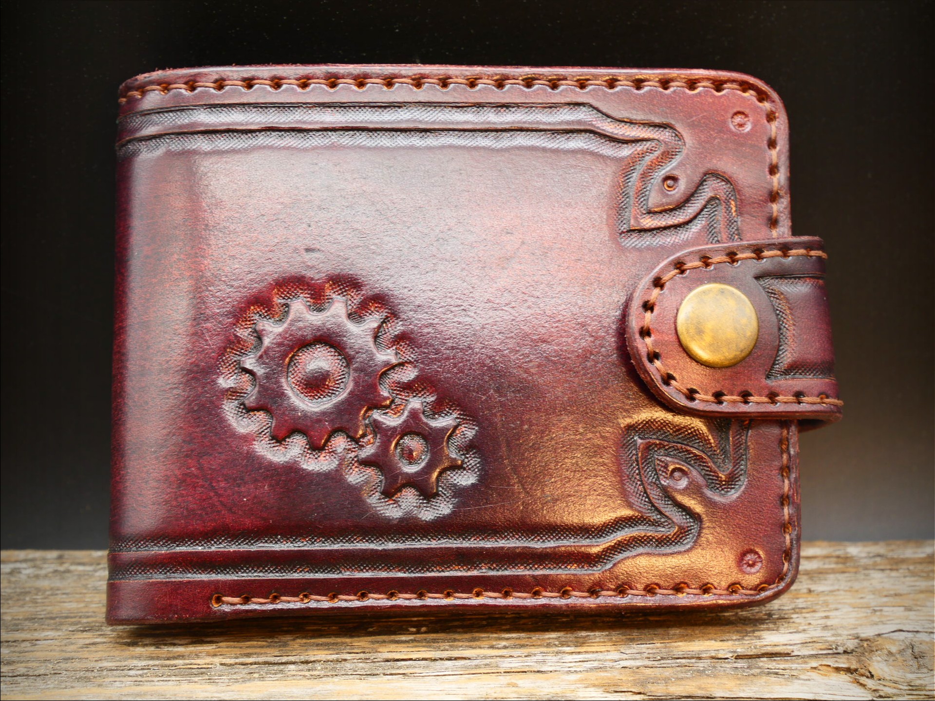 Odinė piniginė "Steampunk"