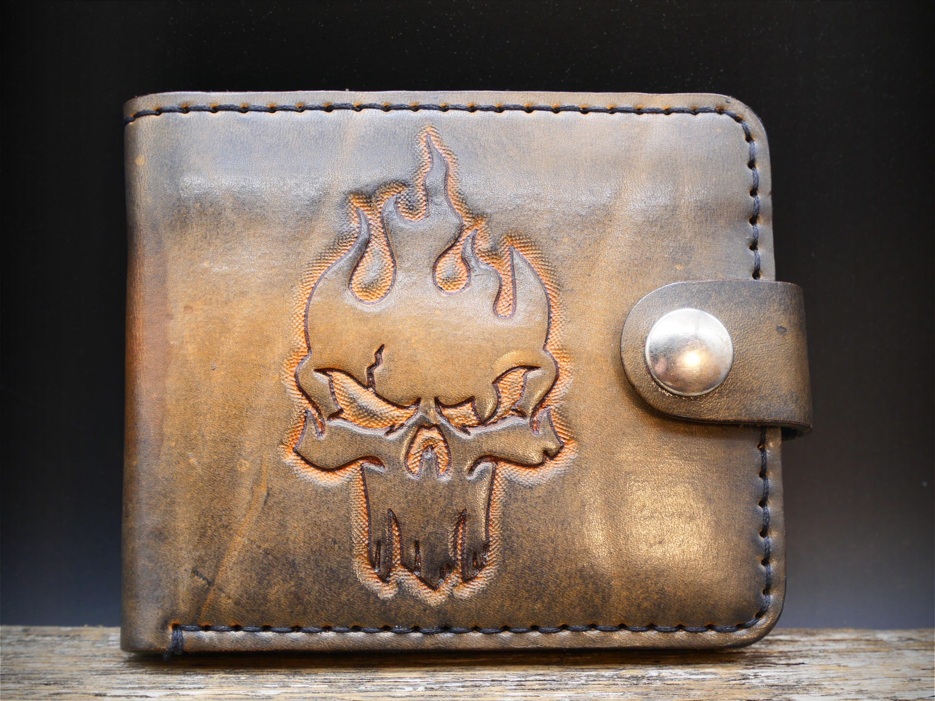 Odinė piniginė "The Skull"