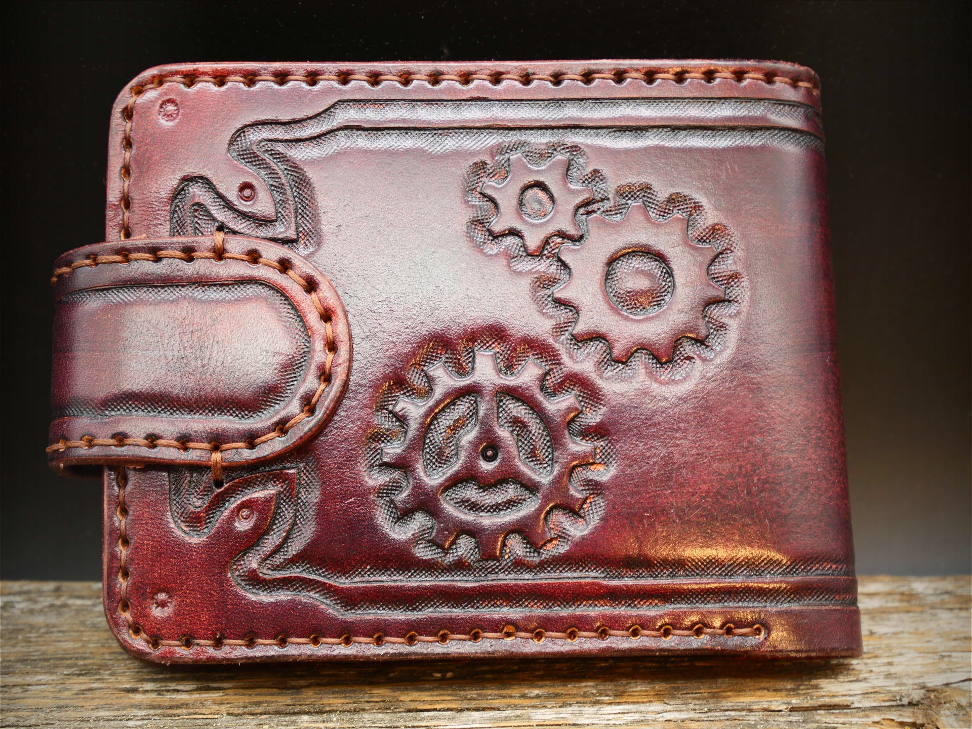 Odinė piniginė "Steampunk"