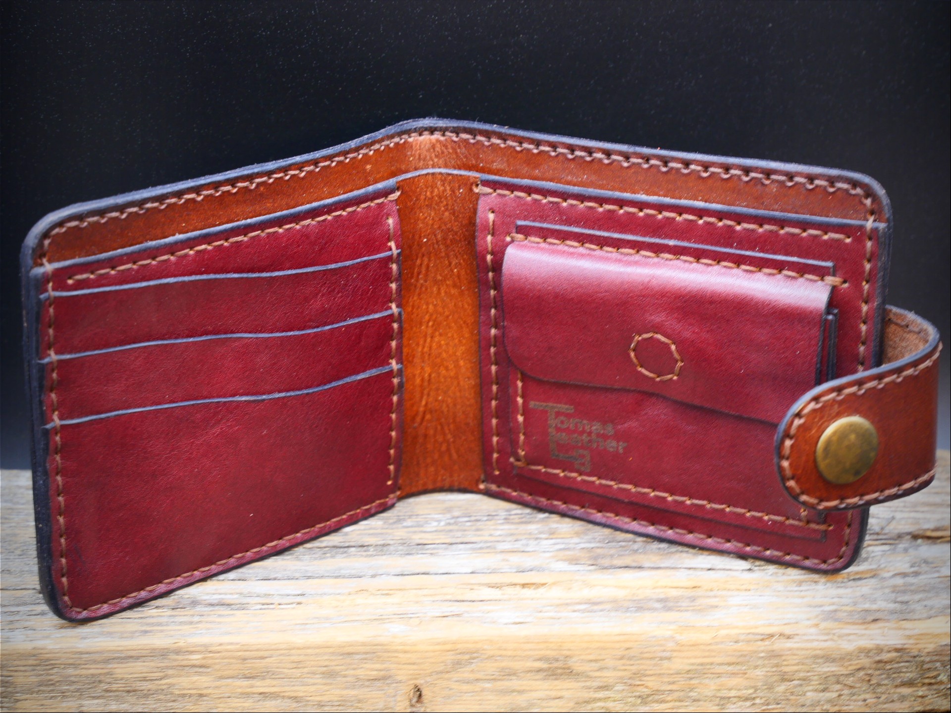 Odinė piniginė "Ukraina" (ruda)