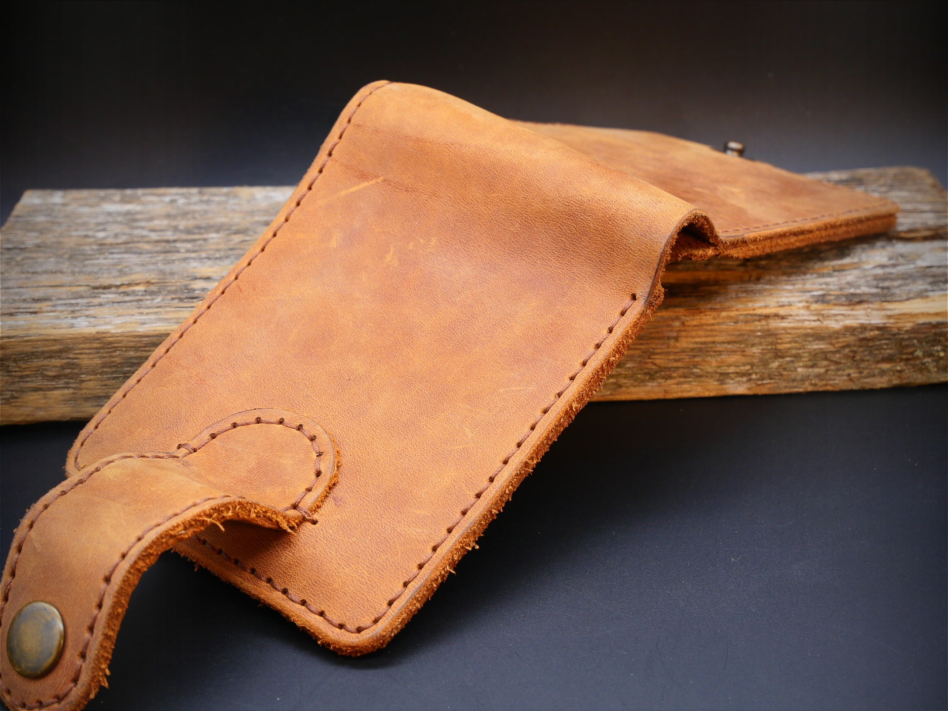 Odinė piniginė "Crazy Horse" (ruda)