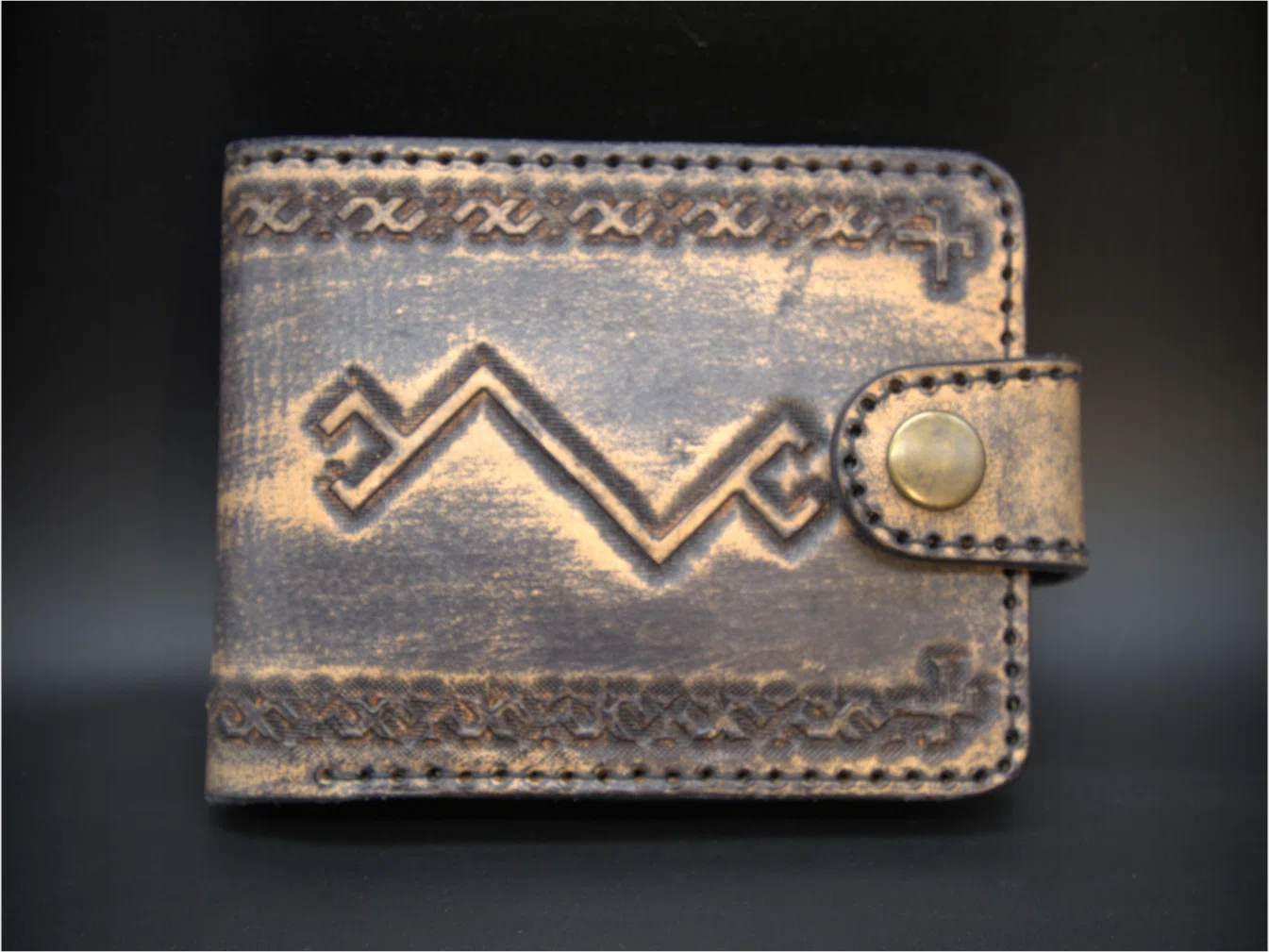 Odinė piniginė "Žalčių karalienė"/ Leather wallet