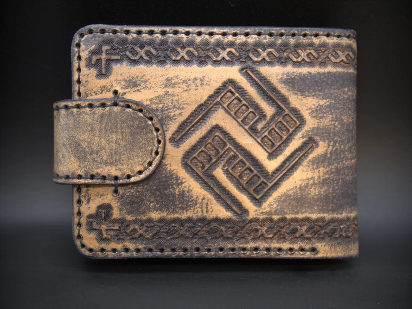 Odinė piniginė "Žalčių karalienė"/ Leather wallet
