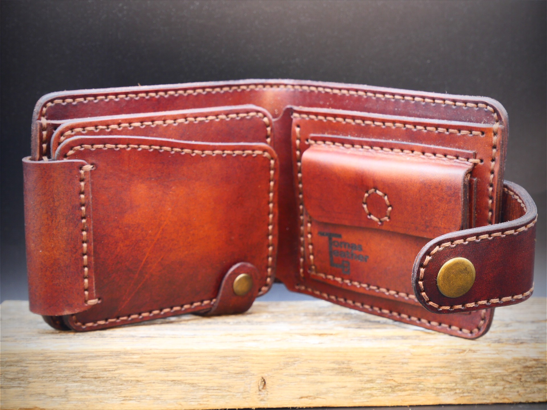 Odinė piniginė "Kaštonas"