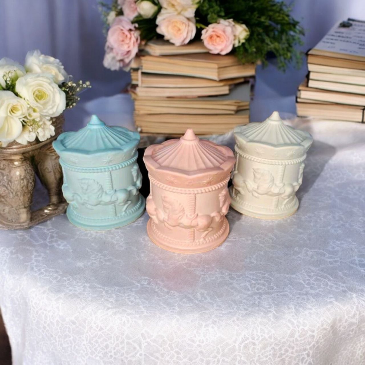 Barattolo decorativo in ceramica