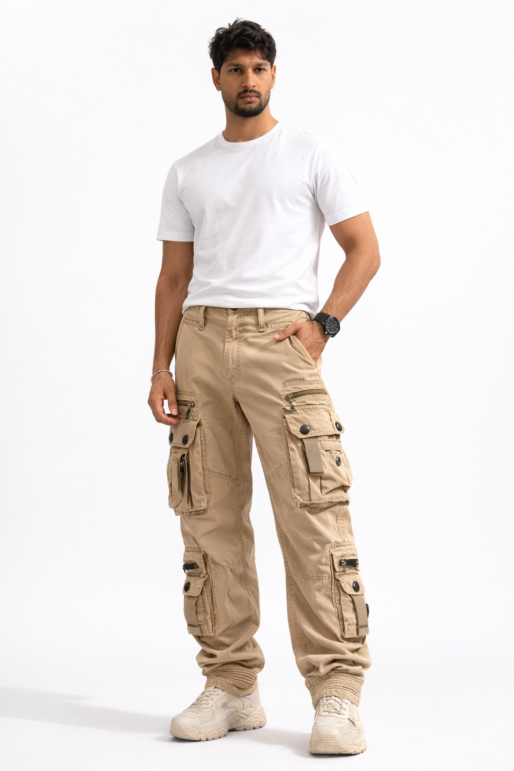Straight Fit Desert Sand Cargo 