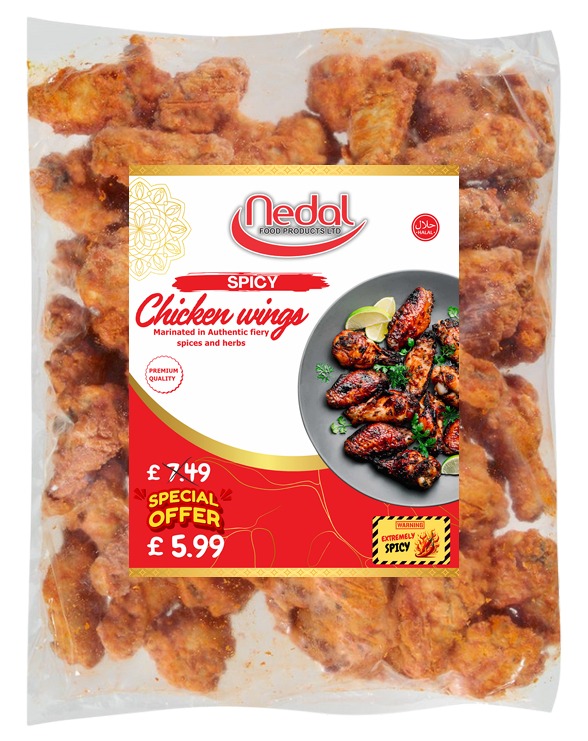Nedal Spicy Chicken Wings (900g)