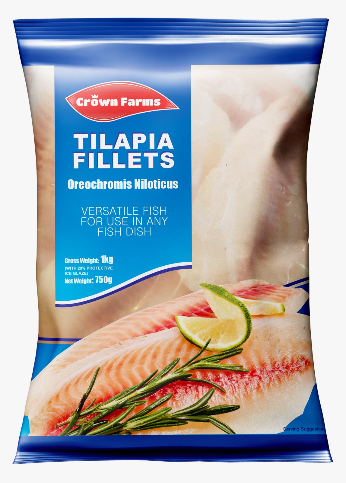 Crown Farms Tilapia Fillets 750g