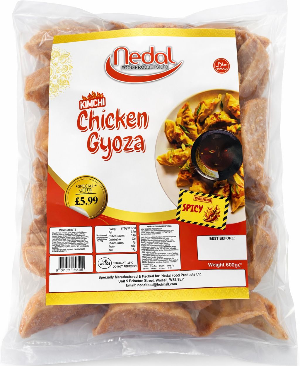 Nedal Chicken Gyoza (600g)