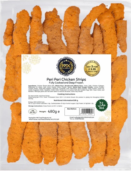 Mx Peri Peri Chicken strips (450g)