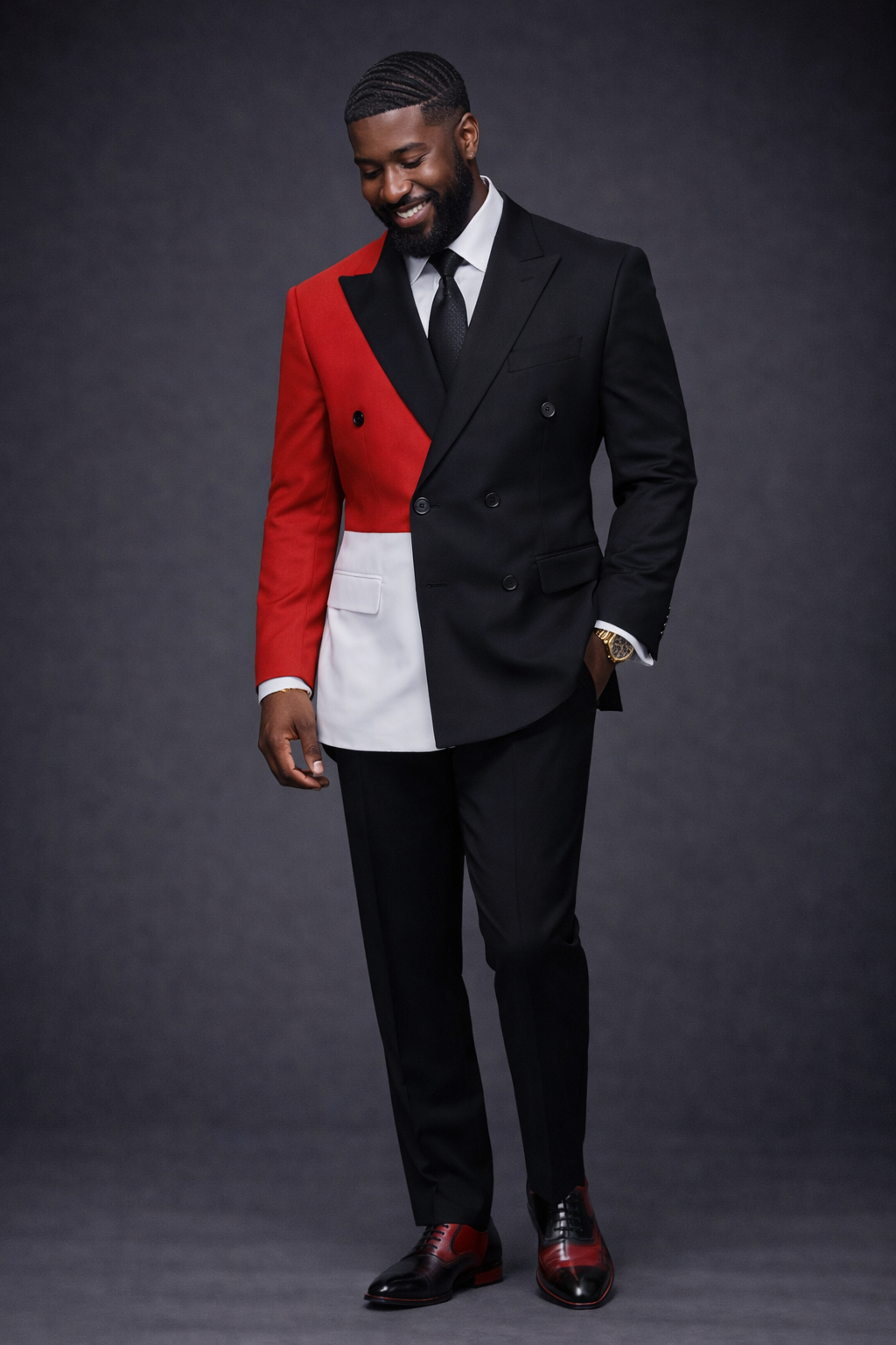 Two-Tone Modern Suit