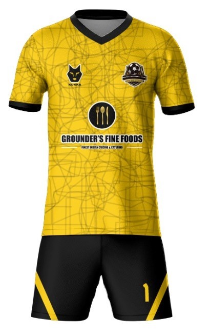 Yellow & Black Soccer Jersey Kit