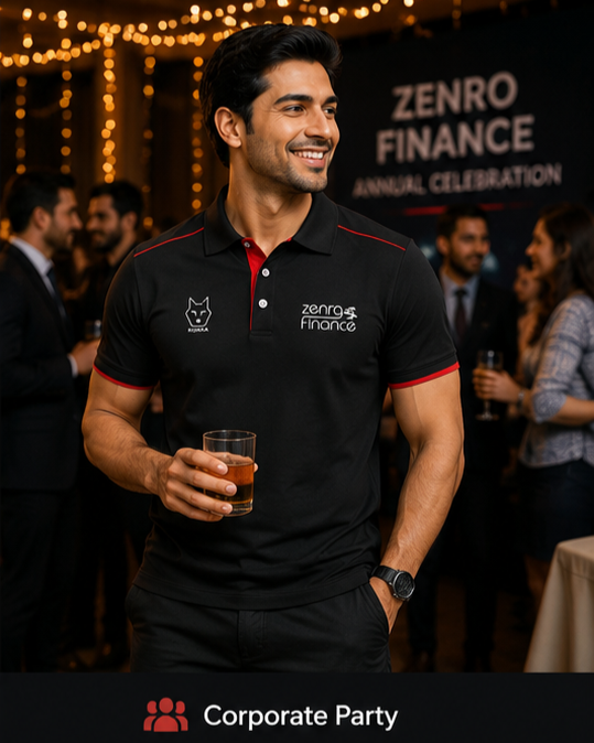Black Corporate Polo T-shirts