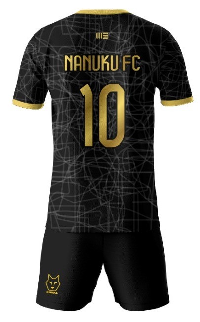 Black & Gold Soccer Jersey Set