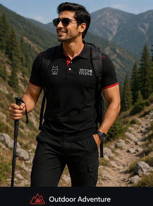 Black Corporate Polo T-shirts