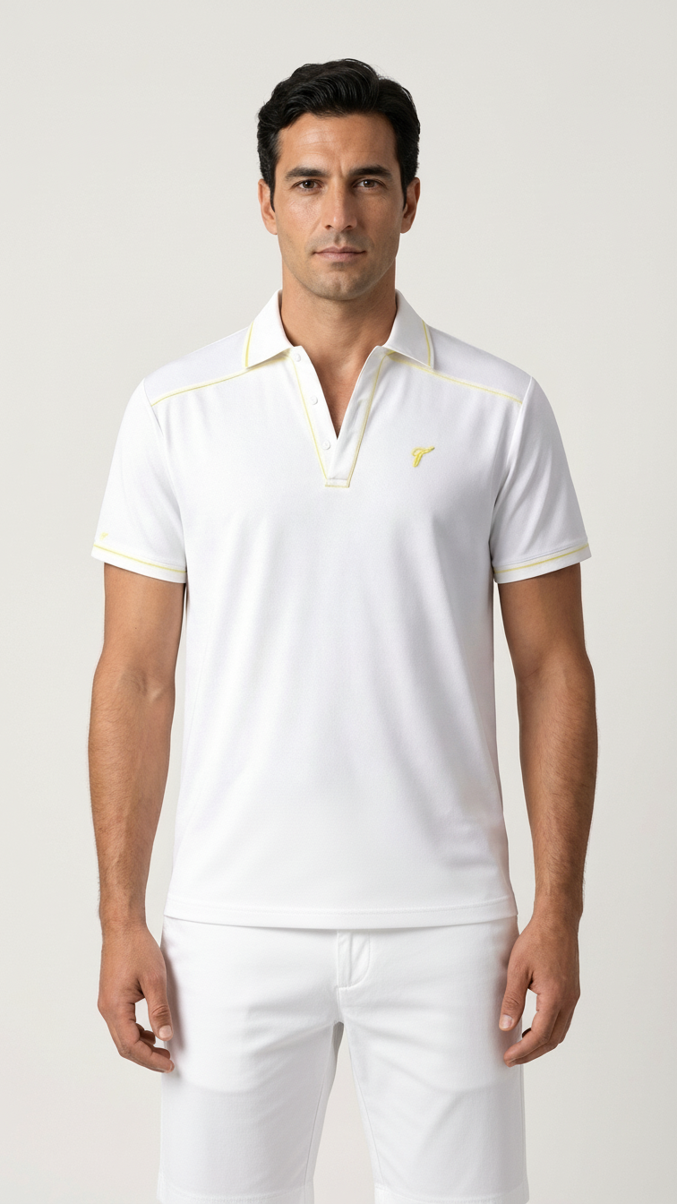 Men's Classic White Tennis Polo