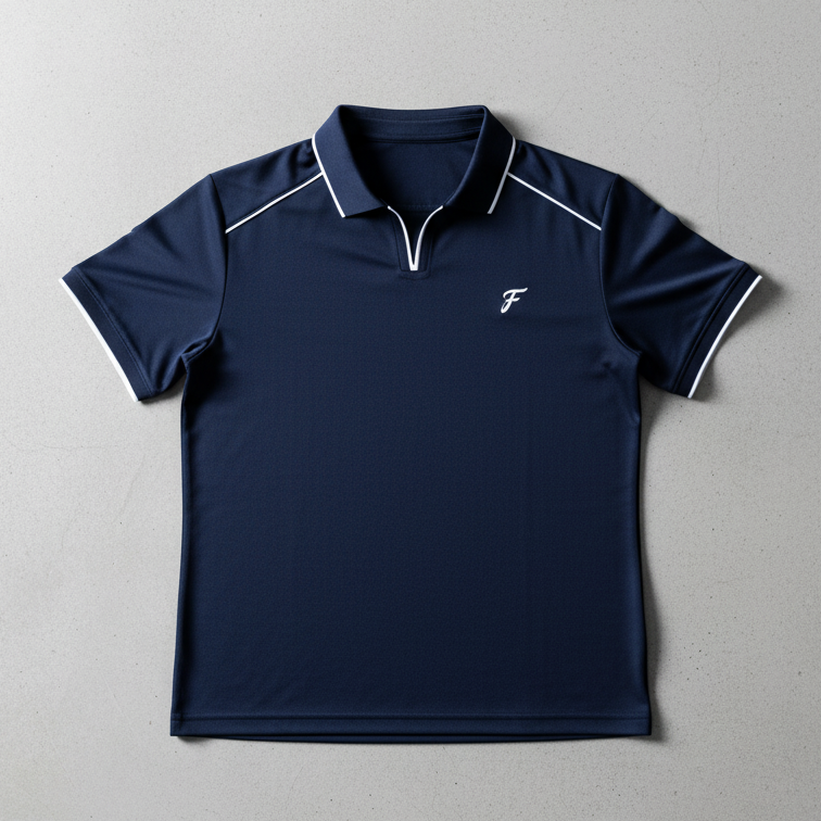 Men's Classic Navy Tennis Polo