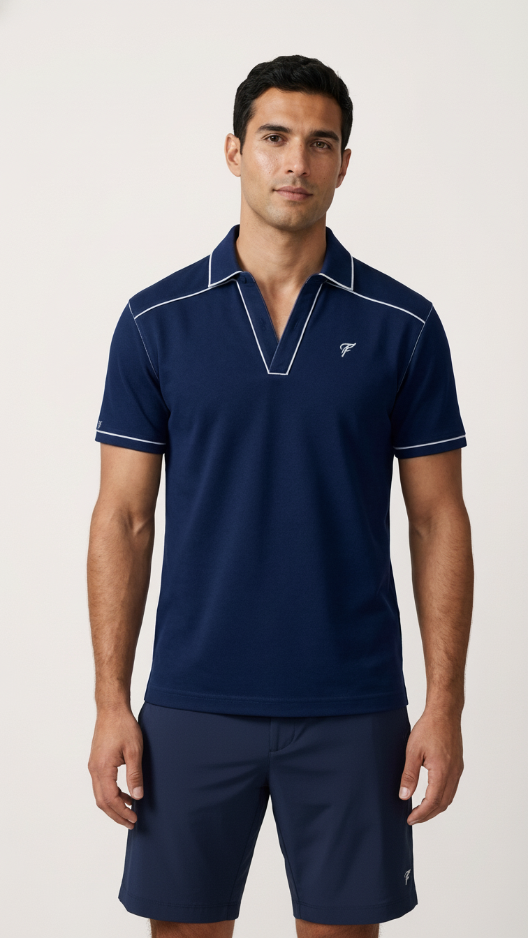Men's Classic Navy Tennis Polo