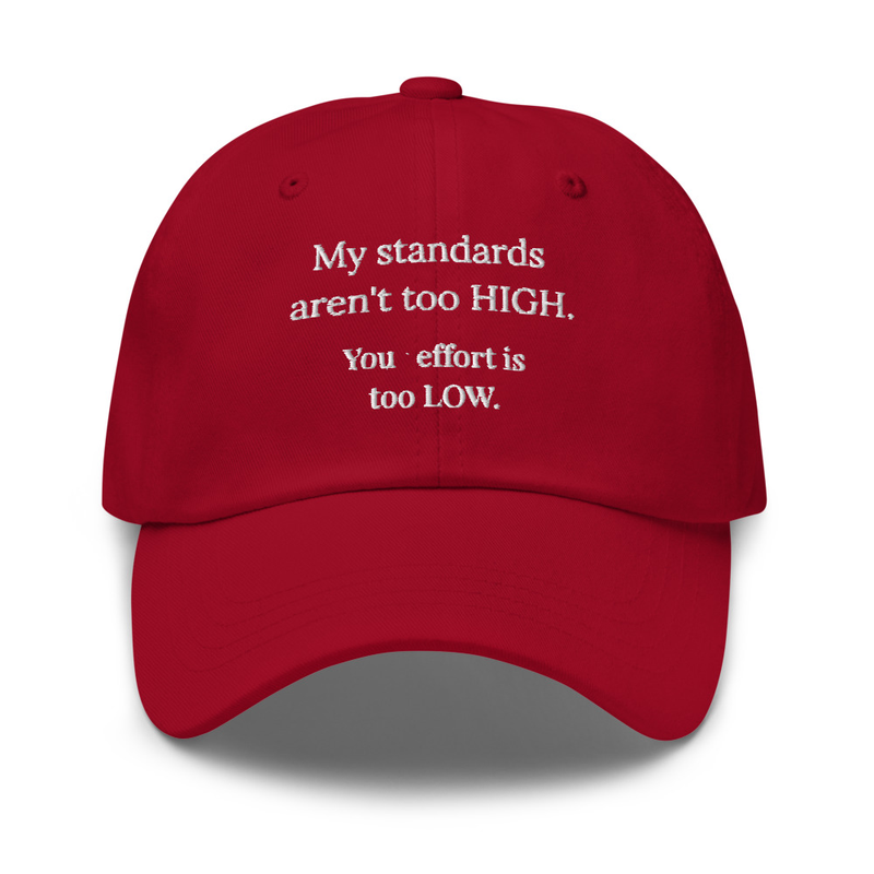 My Standards Aren't Too High - Hat