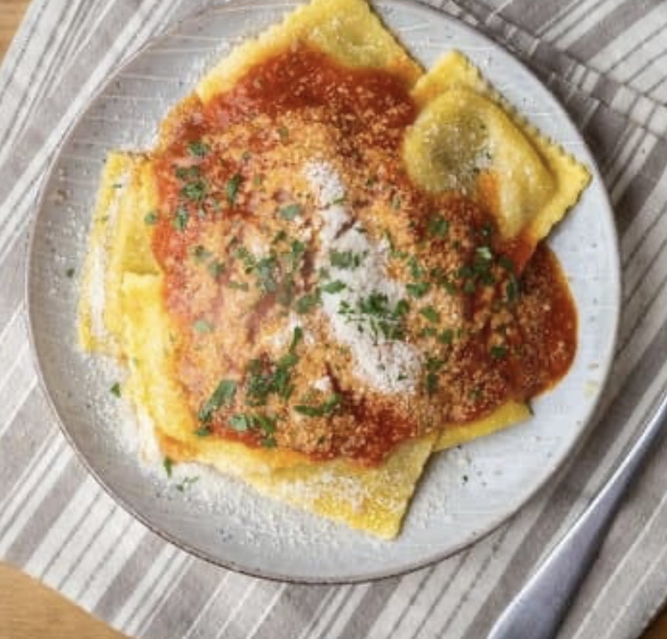 Gluten and Lactose Free Vegetable Ravioli