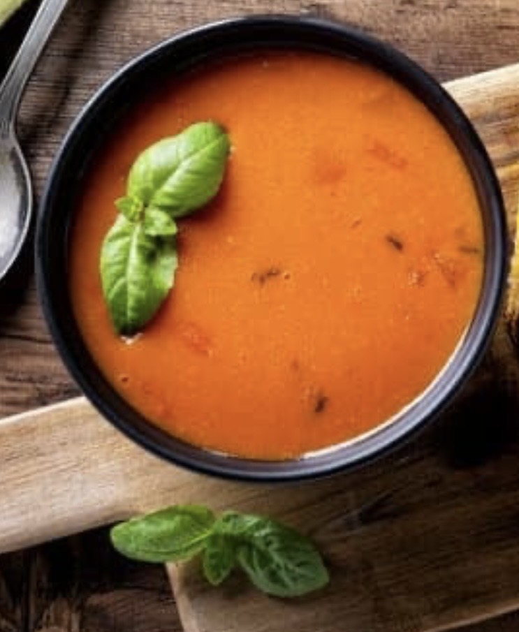 Gluten Free Vegan Roasted Tomato Basil Soup 