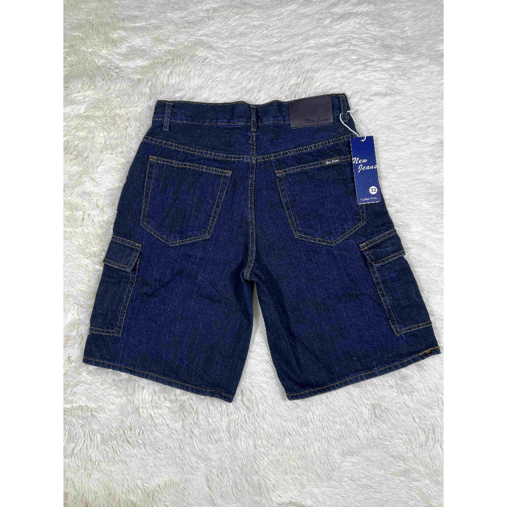 Unisex 2 styles 6-pockets and 4-pockets denim cargo shorts and denim shorts 