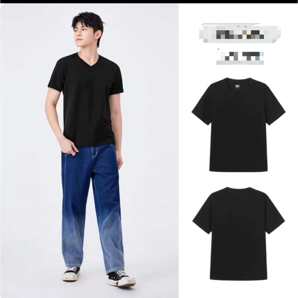 Classic Black V-Neck T-Shirt