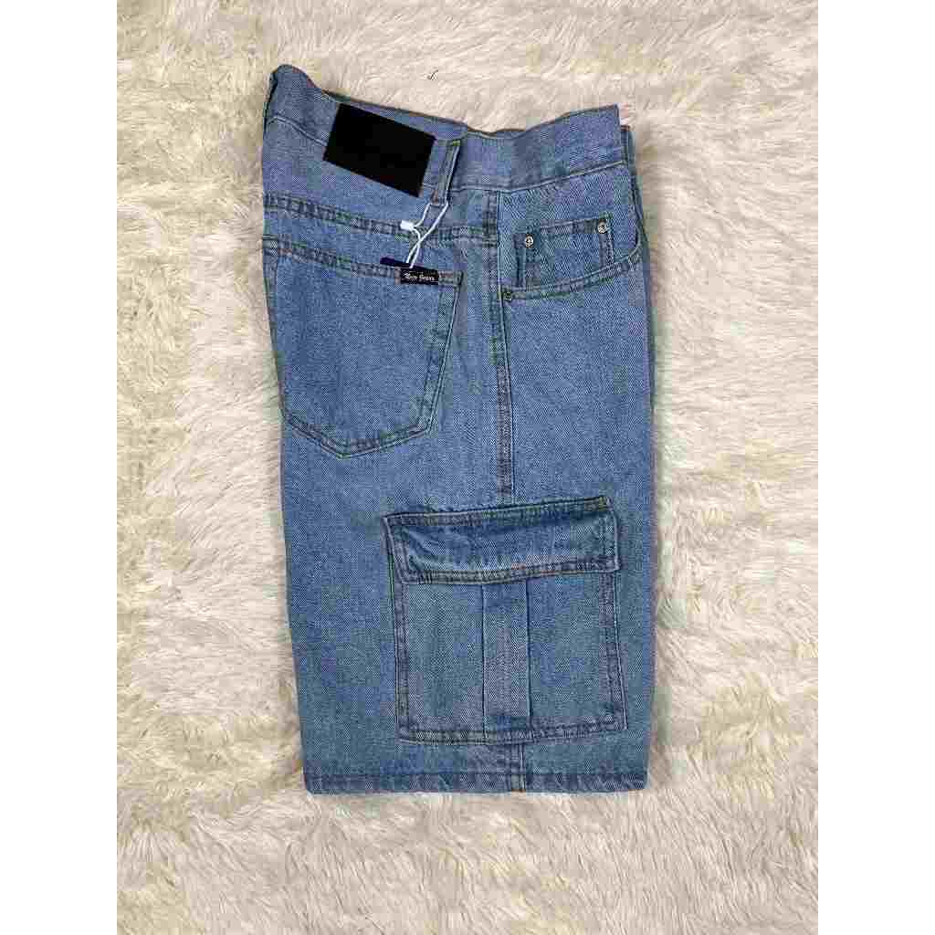 Unisex 2 styles 6-pockets and 4-pockets denim cargo shorts and denim shorts 