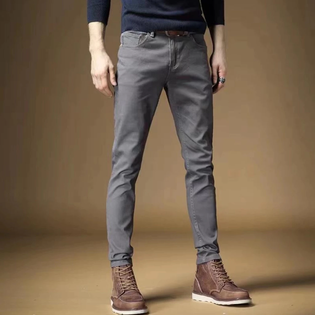 Men's Skinny Cotton Stretch Pants