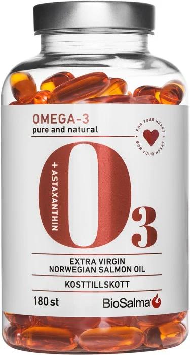 Omega-3 Astaxanthin Salmon Oil – 180 Capsules (Sweden) 🇸🇪 |