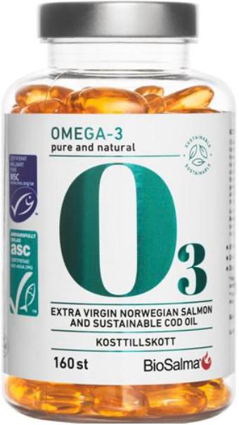 Omega-3 Salmon & Cod Oil – 160 Capsules (Sweden) 🇸🇪 |