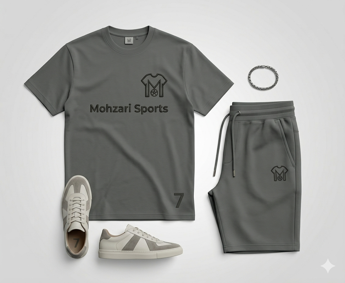 Mohzari Sports Grey Athletic Set