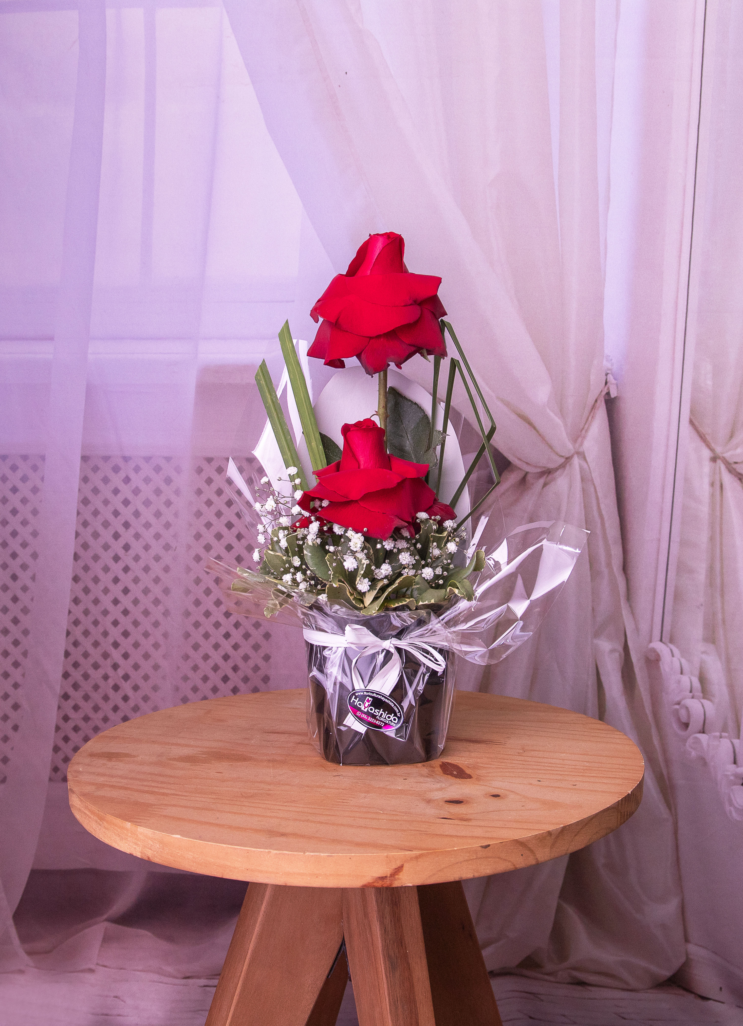 Cover Glamour com duas Rosas Vermelhas