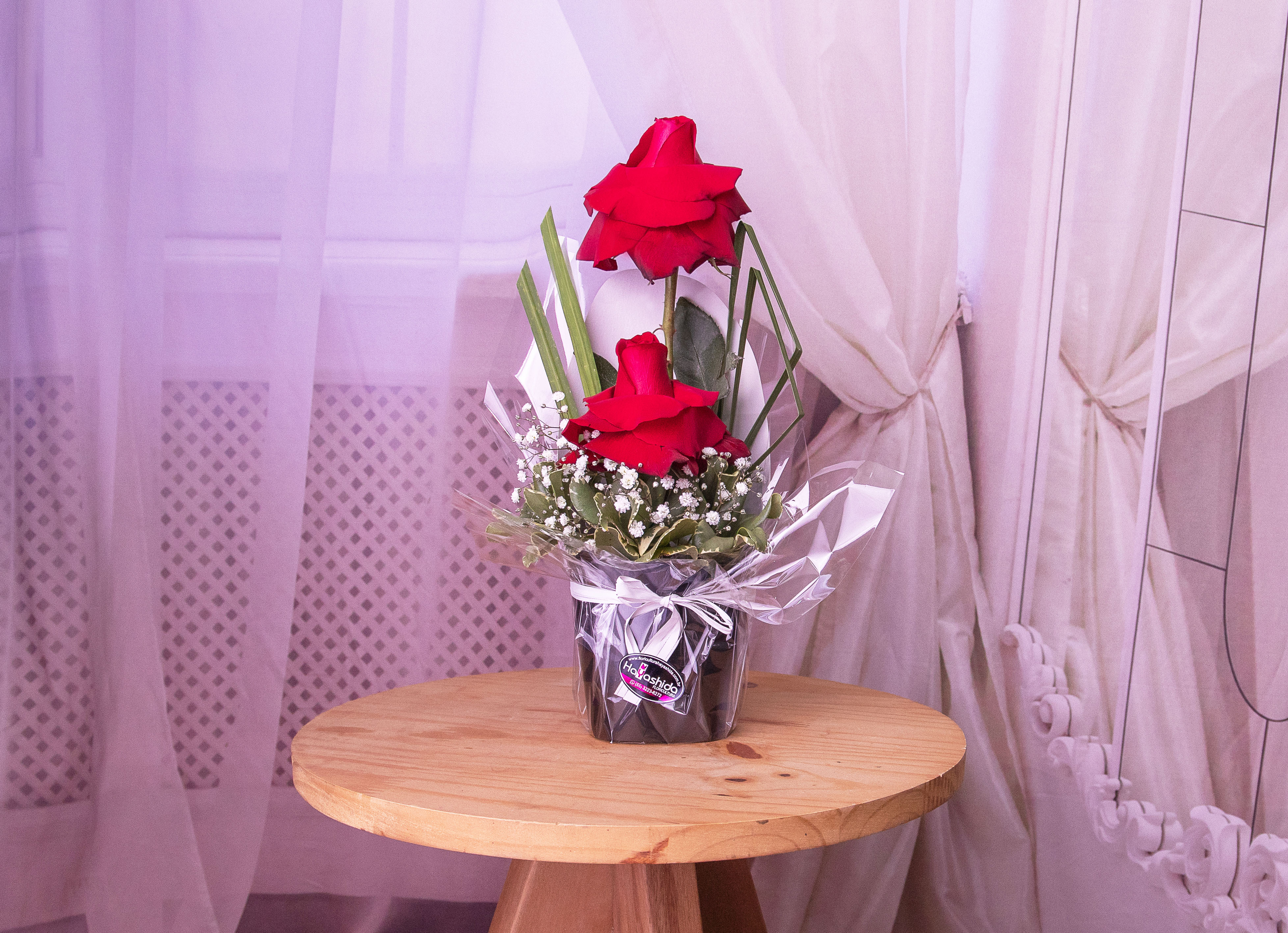 Cover Glamour com duas Rosas Vermelhas