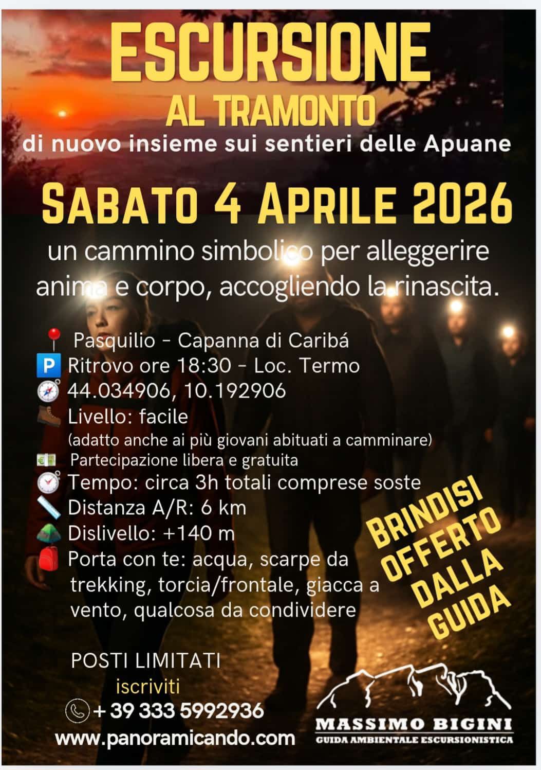 Escursione al Tramonto sulle Apuane
