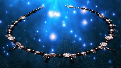 Silver & Hematite Goth Choker Necklace