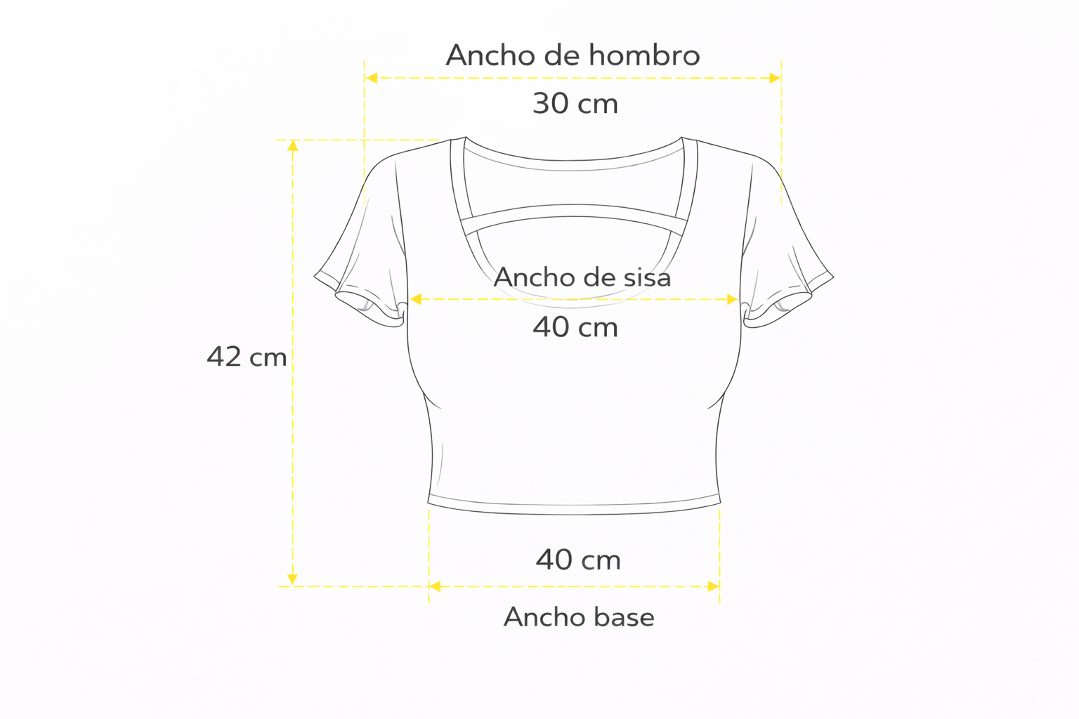 Playera Baby escotada - Merengue sexy 