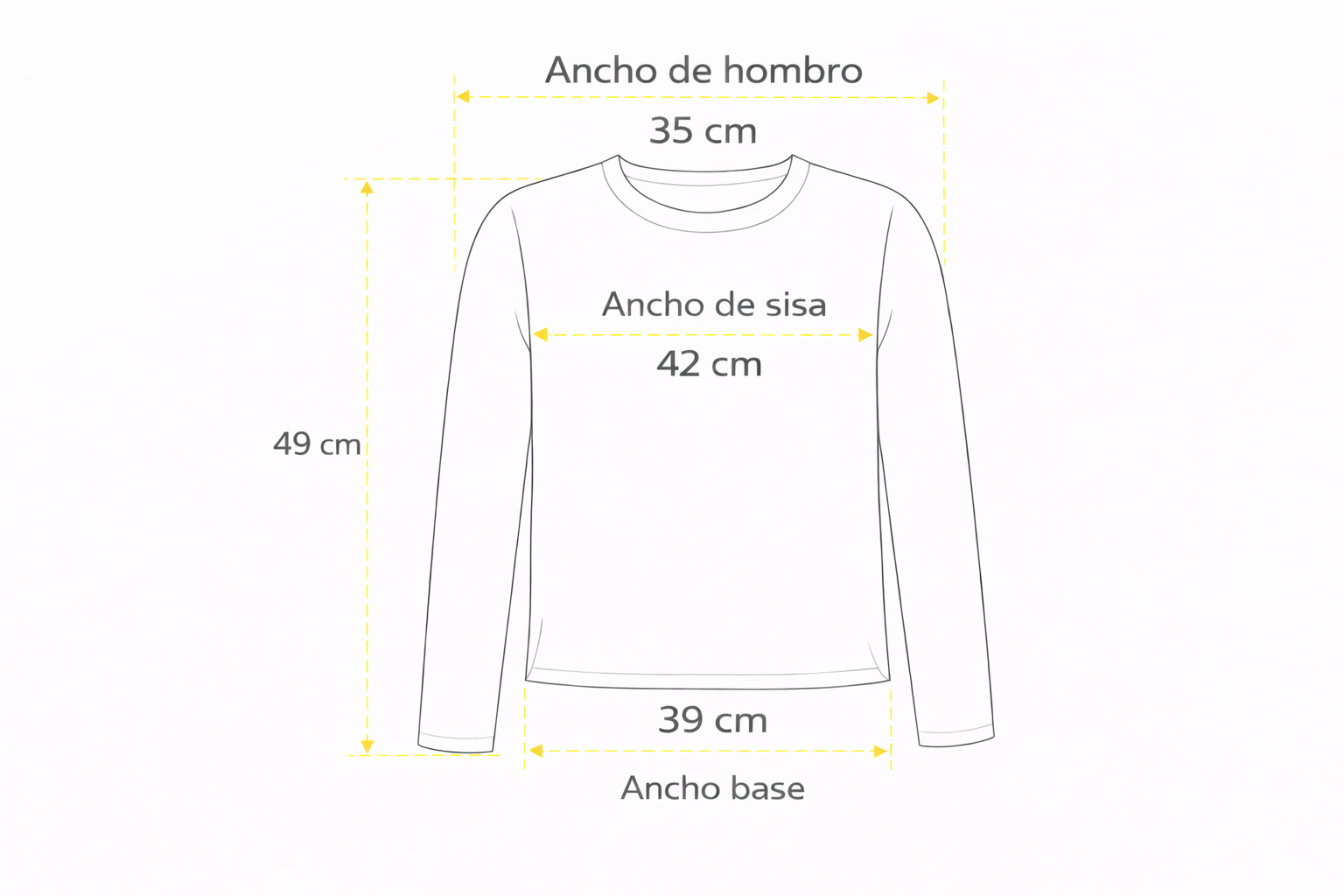 Playera manga larga - Merengue Corazón 