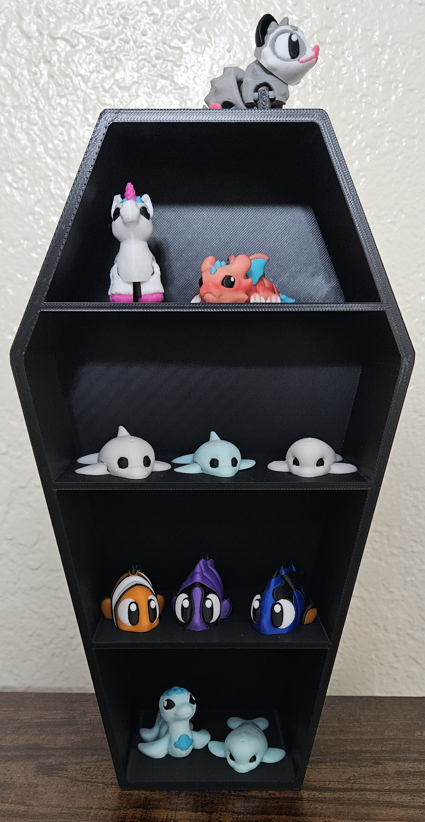 Gothic Coffin Display Shelf