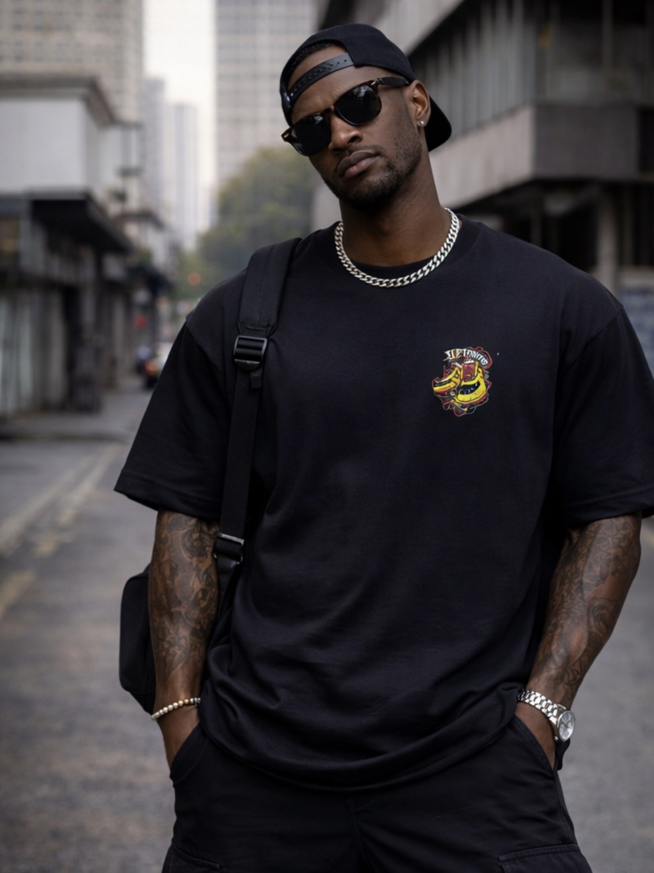 Camiseta Oversized Uptown Snake – Street Edition